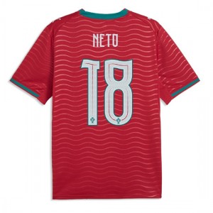 Portugali Pedro Neto #18 Jalkapallovaatteet Kotipaita MM-kisat 2026 Lyhythihainen